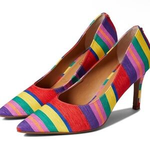 J.Renee Heels with Striped Pattern and Elegant Silhouette